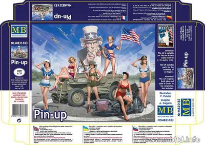 American Pin-Up Girls 1/35 #MB35183 by Master Box