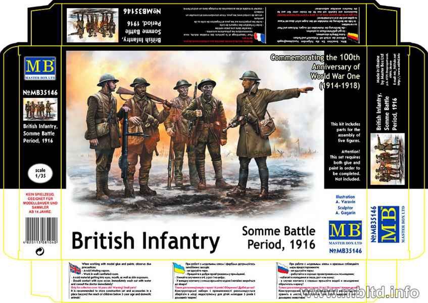 WW1 British Infantry Somme Battle 1916 1/35 #MB35146t b