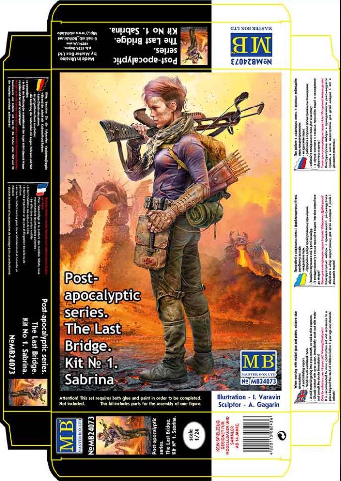 Post-Apocalyptic Series The Last Bridge. Kit No. 1. Sabrina 1/25 #MB24073 by Master Box