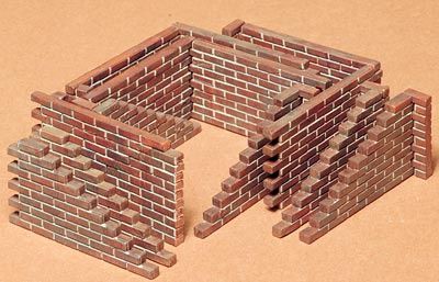 Brick Wall Set #35028 1/35 Scenery Kit by Tamiya