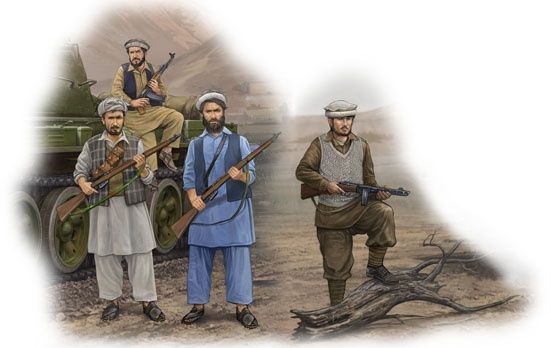Afghan Rebels #00436 1/35 Figure Kits by Trumpeter