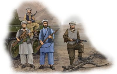 Afghan Rebels #00436 1/35 Figure Kits by Trumpeter