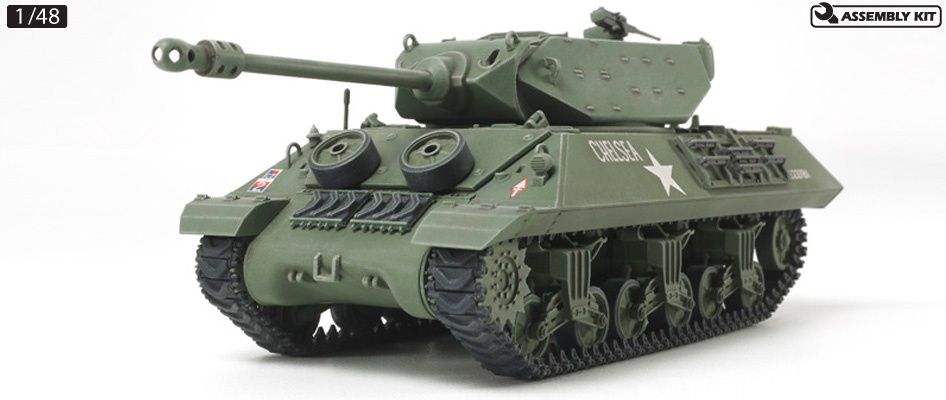 British M10 IIC Achilles Tank Destroyer 1/48 by Tamiya