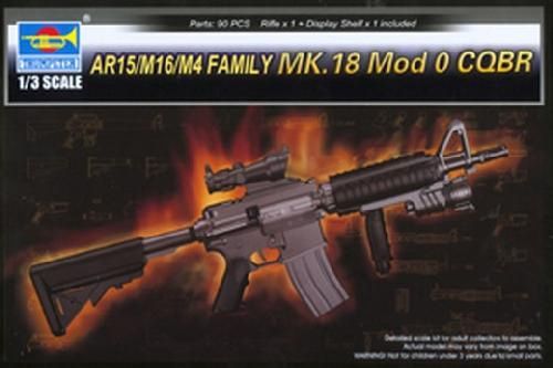 AR15/M16/M4 FAMILY-MK.18 Mod 0 CQBR 1/3 Scale #01914 by Trumpeter