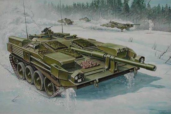 Swedish Strv 103B MBT 1/35 #00309 by Trumpeter