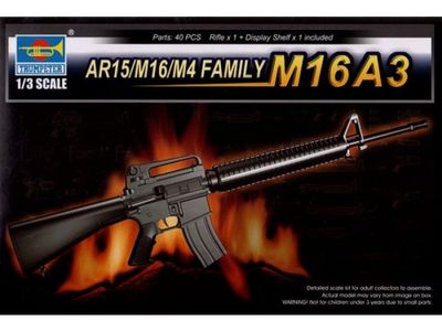 AR15/M16/M4 FAMILY-M16A3 1/3 #01911 by Trumpeter