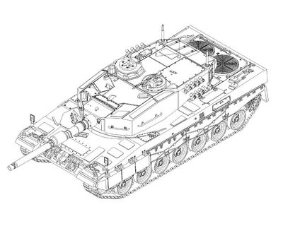 German Leopard 2A4 MBT 1/72 #07190 by Trumpeter