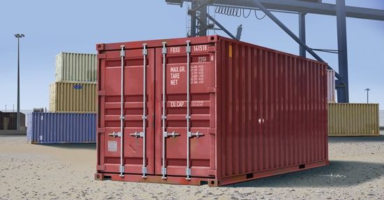 20ft Container 1/35 #01029 by Trumpeter