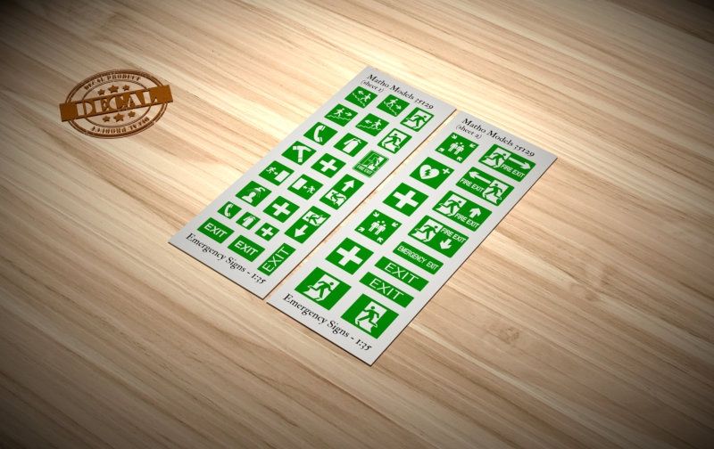 Emergency Signs1/35 #35129 by Matho