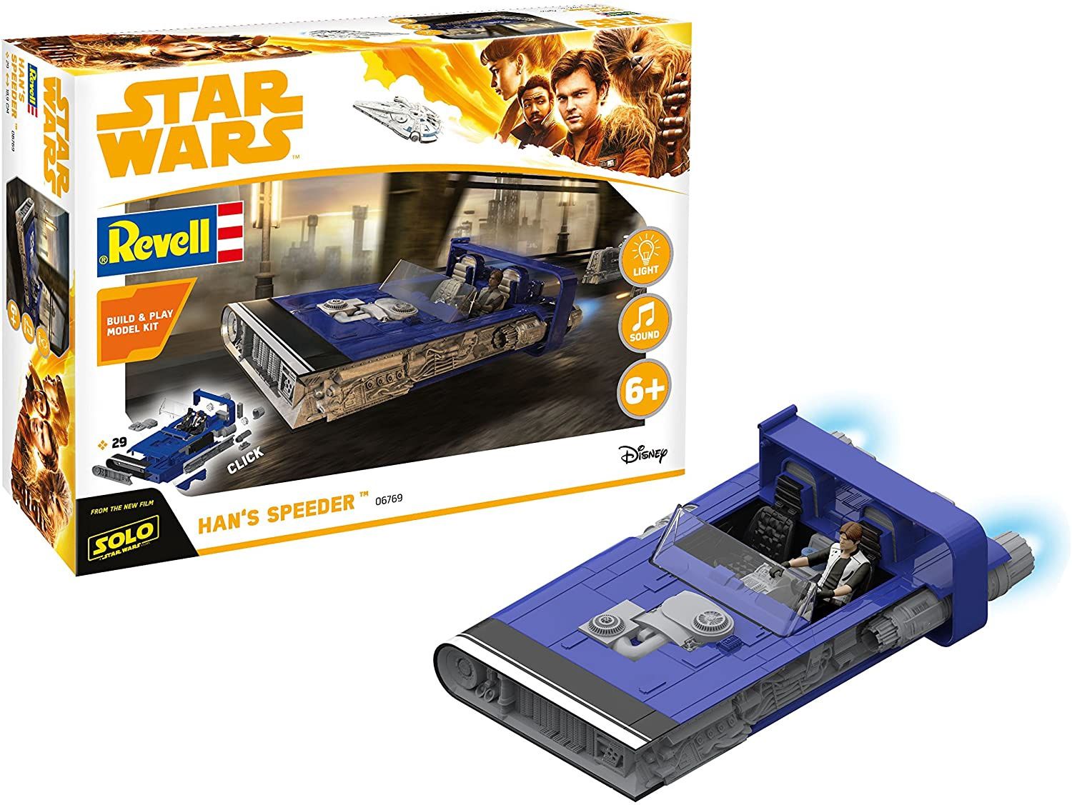 Han Solo Speeder #1677 Star Wars Vehicle Model Kit by Revell