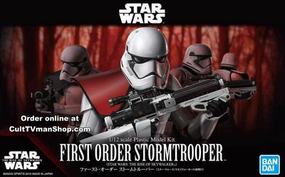 Star Wars First Order Stormtrooper (The Rise of Skywalker) 1/12 Action Figure Model Kit #5058882 by Bandai