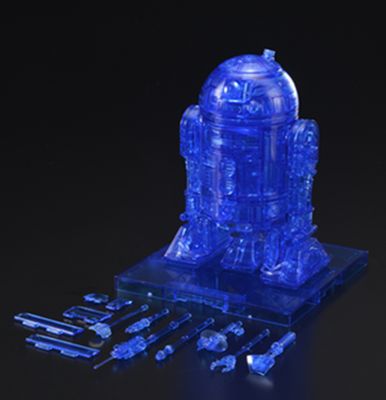 Star Wars R2-D2 (Hologram Ver) Droid 1/12 Action Figure Model Kit #5058898 by Bandai