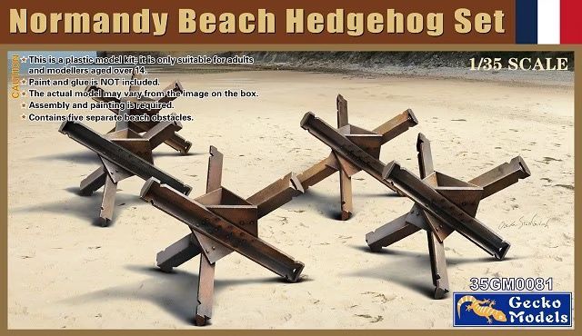 Normandy Beach Hedgehog Set 1/35 by Gecko Models