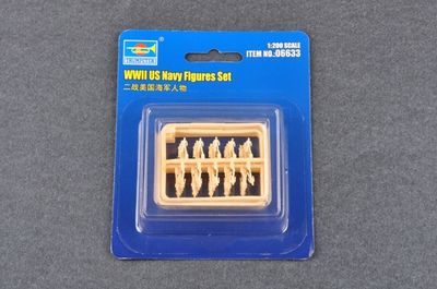 1/200 WW II US Navy Figures Set #6633 by Trumpeter