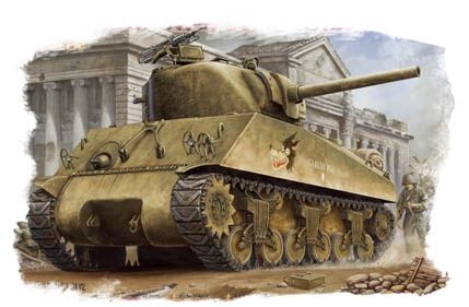 M4A3E8 Medium Tank 1/48 by Hobby Boss