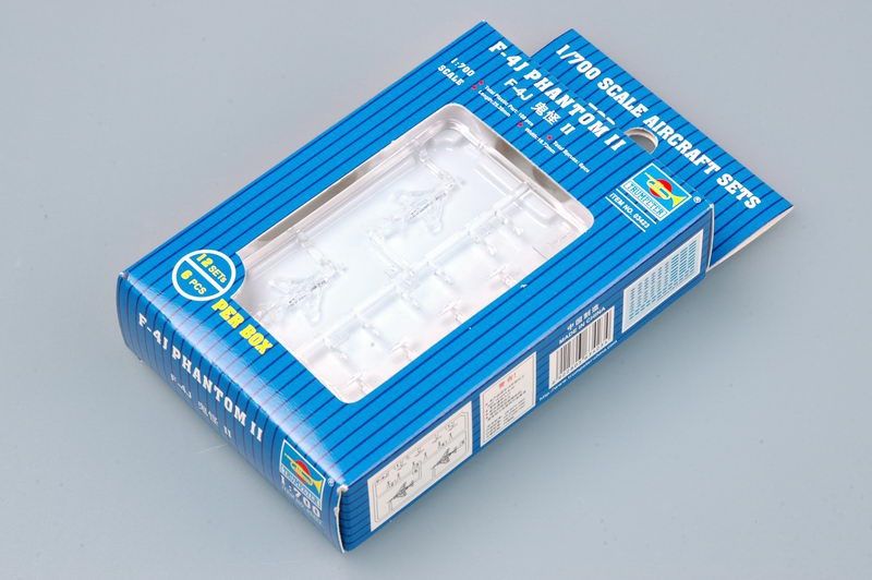 F-4J Phantom II (Set of 12) Aircraft 1/700 for Ships and Aircraft Carriers #03423 by Trumpeter