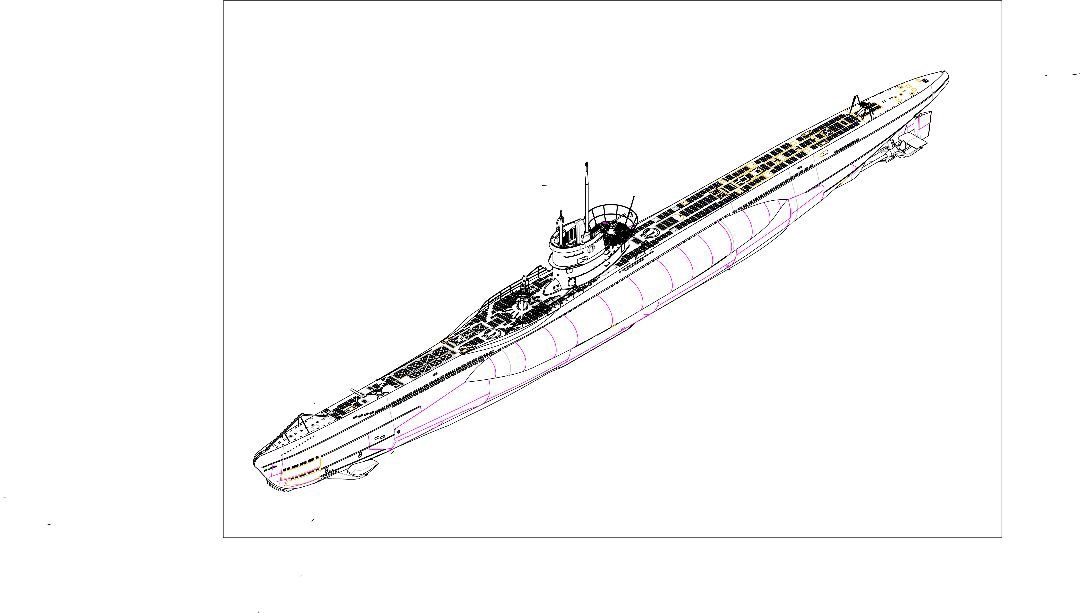 DKM Type VII-C U-Boat 1/144 Model Ship Kit #5912 by Trumpeter