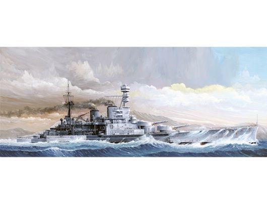 HMS Repulse 1941 1/350 Model Ship Kit #5312 by Trumpeter