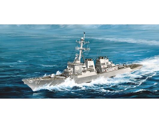 USS Arleigh Burke DDG-51 1/350 Model Ship Kit #4523 by Trumpeter