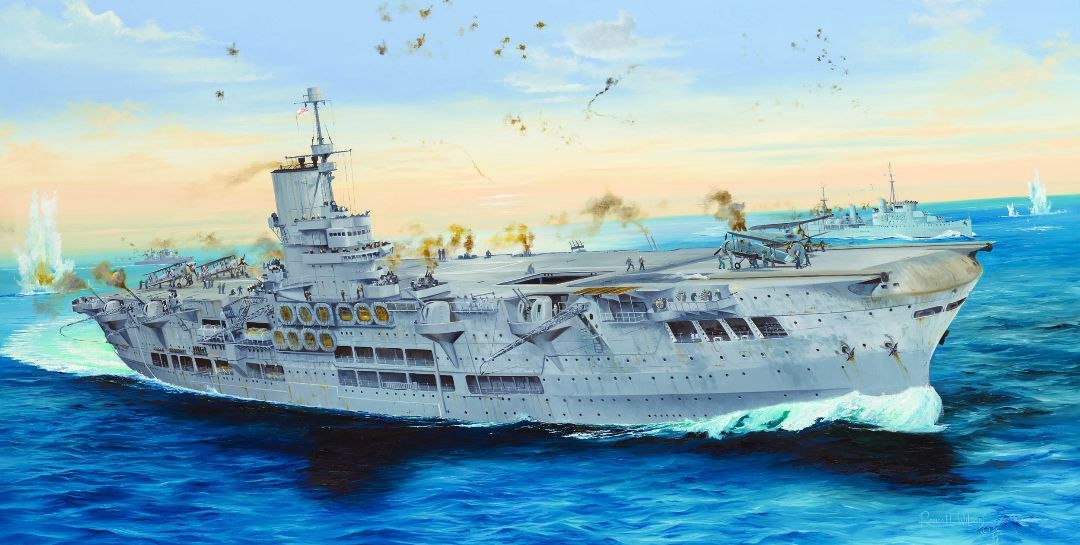 HMS Ark Royal 1/350 Model Ship Kit #65307 by I Love Kit