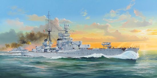 Italian Heavy Cruiser Zara 1/350 Model Ship Kit #05347 by Trumpeter