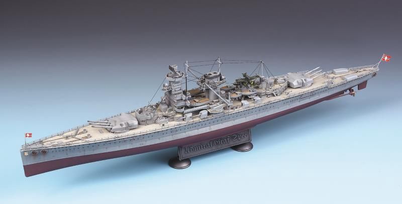 German Pocket Battleship Admiral Graf Spee 1/350 Model Ship Kit #14103 by Academy