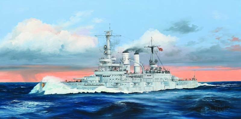 Schleswig-Holstein Battleship 1935 1/350 Model Ship Kit #5354 by Trumpeter
