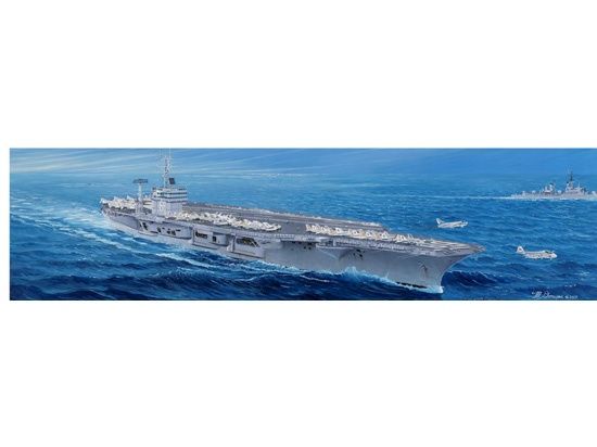US CVN-68 Nimitz 1975 1/350 Model Ship Kit #5605 by Trumpeter