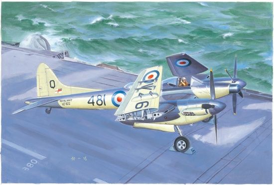 De Havilland Sea Hornet NF.21 1/48 Model Ship Kit #02895 by Trumpeter