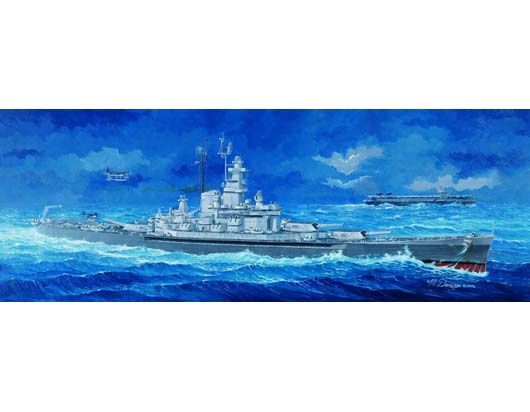 USS Massachusetts BB-59 1/350 Model Ship Kit #05306 by Trumpeter
