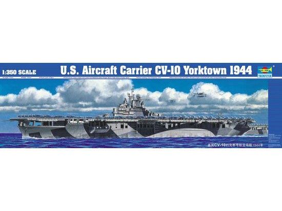 U.S. CV-10 Yorktown 1944 1/350 Model Ship Kit #5603 by Trumpeter