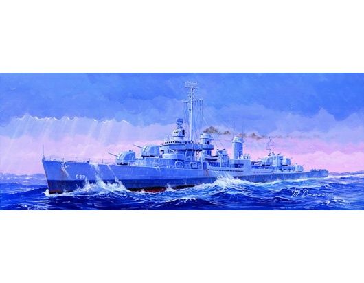 USS The Sullivans DD-537 1/350 Model Ship Kit #05304 by Trumpeter