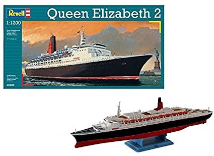 Queen Elizabeth II 1/1200 Model Ship Kit #5806 by Revell