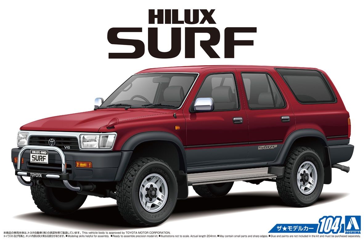1991 Toyota VZN130G Hilux Surf SSR-X Wide Body 1/24 #5698 by Aoshima