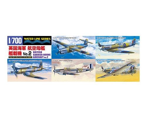 British Carrier-Borne Aircraft No.2 1/700 Model Aircraft Carrier Accessory Kit #05943 by Aoshima