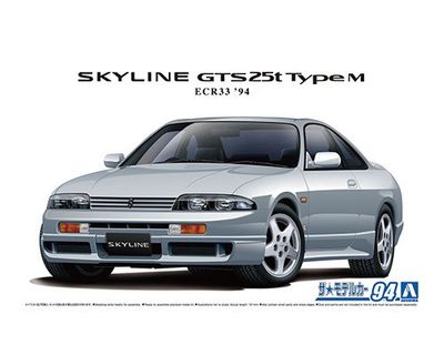 1994 Nissan ECR33 Skyline GTS25t TypeM 1/24 Model Car Kit #06212 by Aoshima