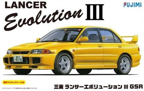 Mitsubishi Lancer Evolution IX GSRw/Window Frame Masking 1/24 Model Car Kit #039176 by Fujimi