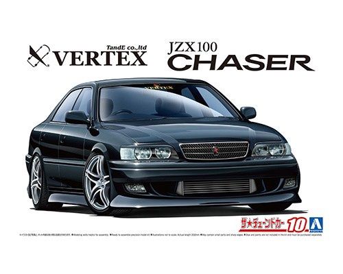 Toyota VERTEX JZX100 Chaser Tourer V 1998 1/24 Model Car Kit #05981 by Aoshima