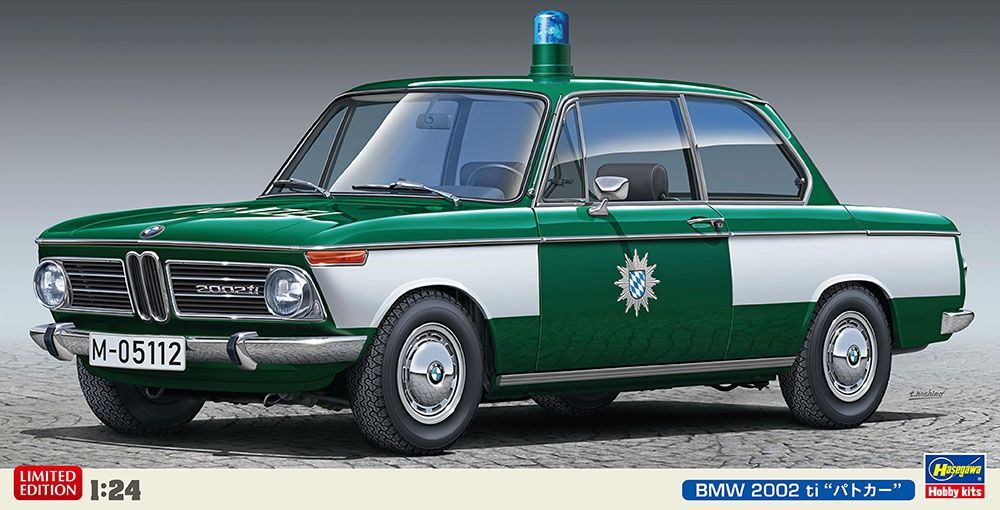 BMW 2002 Ti "Police Car" 1/24 Model Car Kit #20478 by Hasegawa