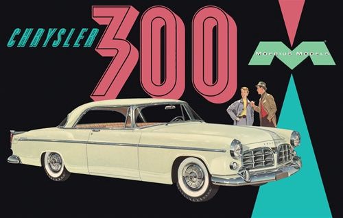 Chrysler C300 1/25 Model Car Kit #1201 by Moebius