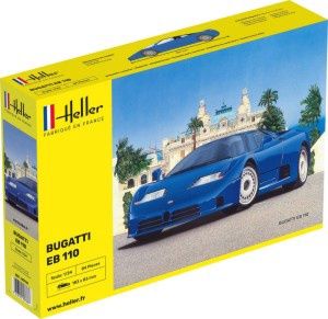 Bugatti EB 110 Sports Car 1/24 Model Car Kit #80738 by Heller