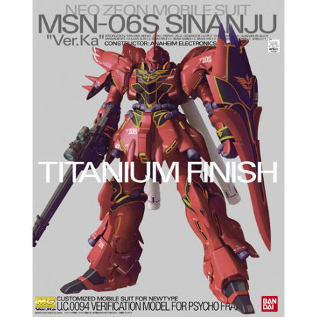 MG 1/100 MSN-06S Sinanju Ver. Ka (Titanium Finish Ver) #0162051