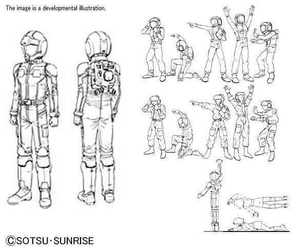 Builders Parts HD 1/100 MS Figure 01 #5062853 by Bandai