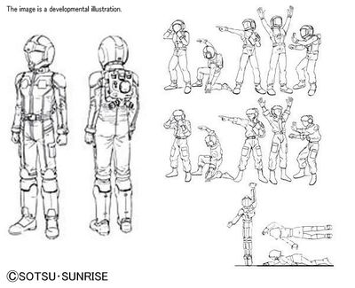 Builders Parts HD 1/100 MS Figure 01 #5062853 by Bandai