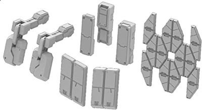 Builders Parts HD 1/144 MS Armor 01 #5061957 by Bandai