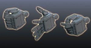 Builders Parts HD 1/144 MS Hands 01 EFSF #5061940 by Bandai