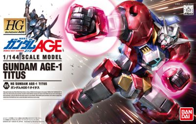 HG AGE #05 1/144 Gundam AGE-1 Titus #5057384 by Bandai