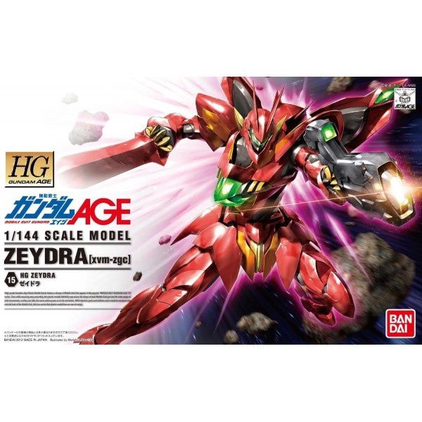 HG AGE #15 1/144 xvm-zgc Zeydra #5060367 by Bandai