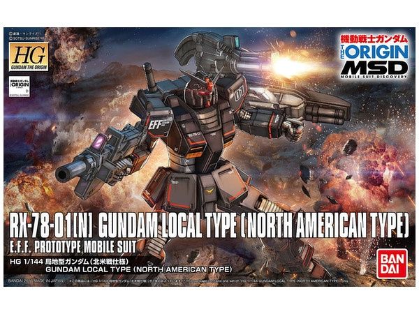 HG The Origin #17 1/144 RX-78-01[N] Gundam Local Type (North American Front) #5059153 by Bandai