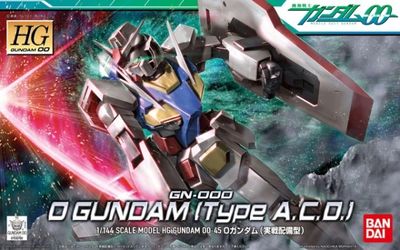 HG 00 #45 1/144 GN-000 0 Gundam (Type A.C.D.) #5055732 by Bandai